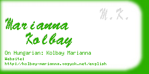 marianna kolbay business card